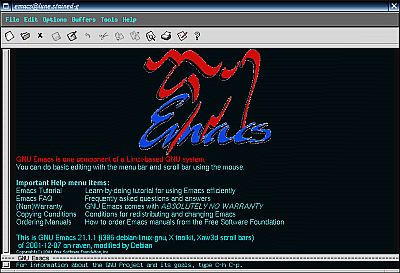 Emacs21 Splash..