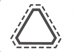 three corner, three suqare, hexagon, trianguler..