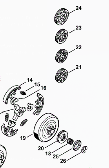 5 rim-sprockets on parts diagram