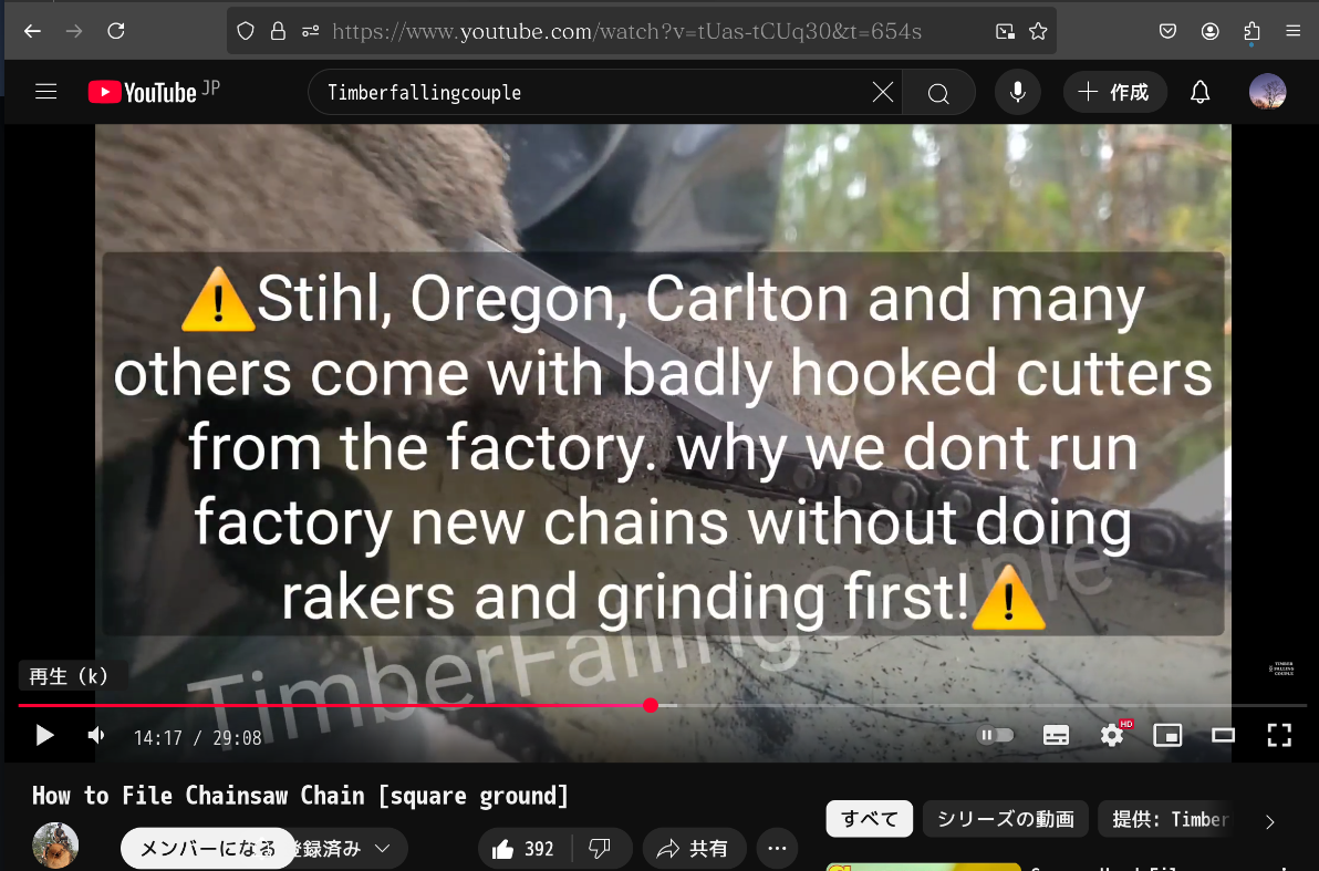YouTube: Message from @TimberFallingCouple