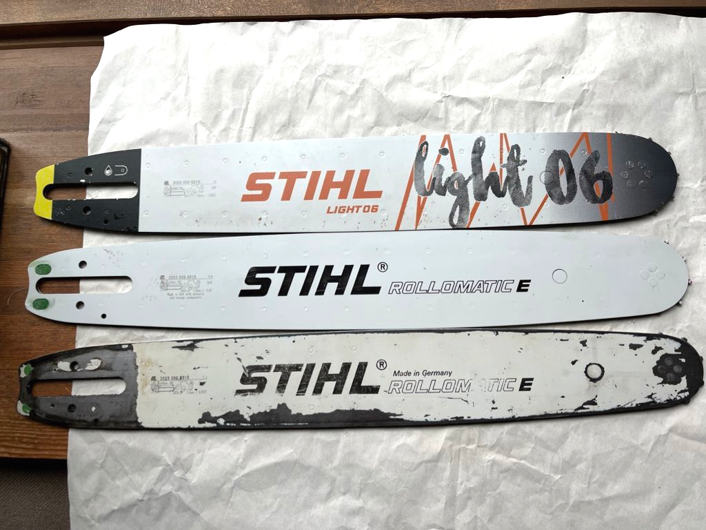 STIHL 製 3003マウント 16インチガイドバー3種 3/8,.063/1.6mm、3/8,.050/1.3mm、3/8P,.050/1.3mm